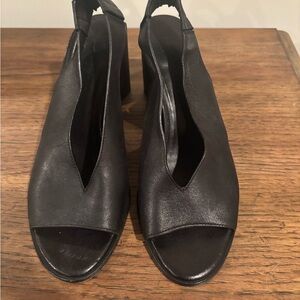 Maria Cornejo Elegant Black Women's Open-Toe Heels 38.5